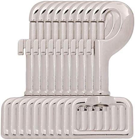 BIKICOCO Swivel Bolt Snap, Trigger Hook Clips Lobster Claw Clasp, 1'' Swivel Eyelet, for Pet Leash, Key Chains, Collar and Lanyards, Silver - Pack of 10