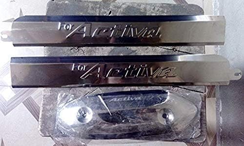 NITYANSH ENTERPRRIES Decorative Chrome Accessories Side Plate + Silencer Guard Chrome for - Activa 125