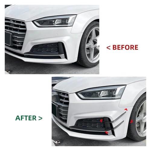 Diffuseur Pare-Chocs Avant en ABS Noir Brillant pour Audi A5 S5 Sline 2017-2020 - 3