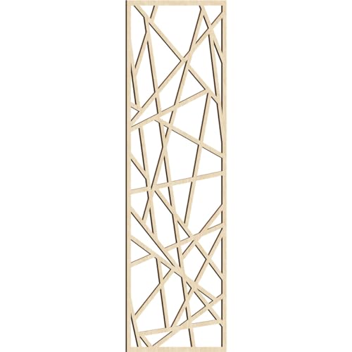 Image of Conway Decorative Pierced Fretwork Wood Wall Panels, 25 3 /8 inchW x 64 3 /8 inchH x 1 /4 inchT, Birch