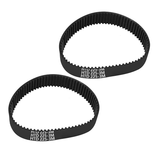 SZDPC 2 cinghie dentate HTD3M-225 compatibili con Parkside PEBS 900 / Bosch PBS75A-GBS75A-GBS75AE / SILVERCREST smerigliatrici abrasive