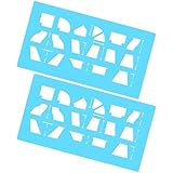 Nuanchu 2 Pcs Sheet Metal Duct Fitting Template Reusable Stencils for Drawing Up Sheet Metal Fitting