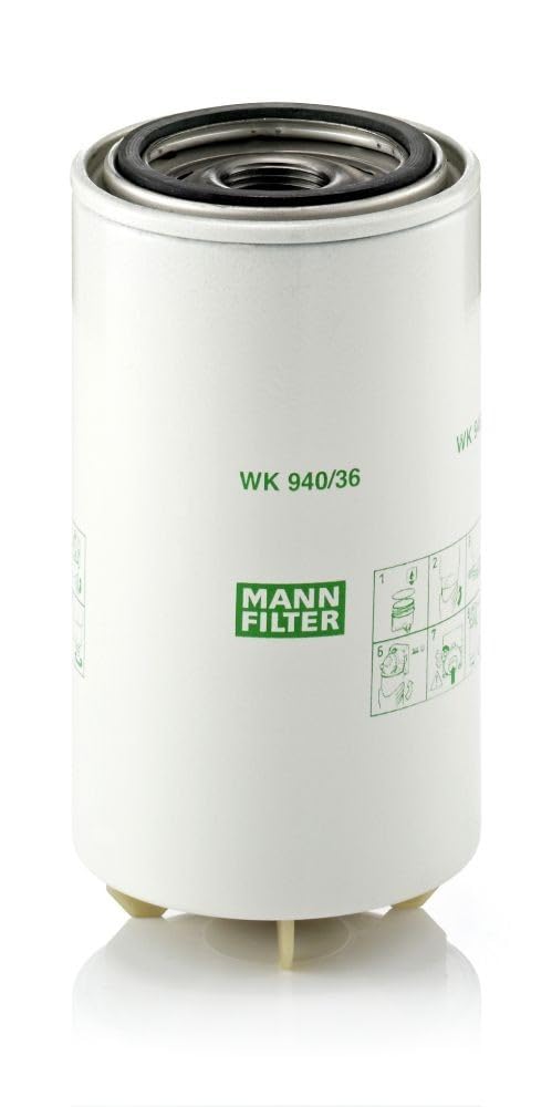 MANN-FILTER WK 940/36 x Kraftstofffilter - für Lkw + Busse