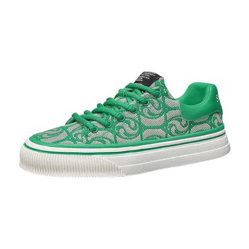 Zapatillas deportivas de moda para hombre para primavera y, parte inferior plana, malla ligera y transpirable, sin cordones, cómodas, lisas, sencillas. Características: zapatos de fútbol para hombre