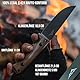 SK Wild Ones® Outdoor Messer Survival - Jagdmesser Feststehende Klinge - Survival Messer Outdoor Griff aus Micarta - Outdoormesser Feststehend - Aus D2-Stahl Survival Knife für Camping Balder