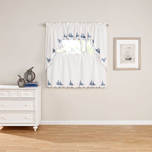 Renaissance Home Fashion Sailboat Valance, Blue #TOP2