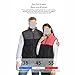 LIUHD Heated Vest,Windproof Electric Heating Jacket Sleeveless Sports Jacket 21 Areas Heating Top Winter Clothing,Black,5XL(Bust:130CM)