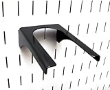 Wall Control 2in Handle Bracket Slotted Metal Pegboard Hook Pegboard and Slotted Tool Board - Black