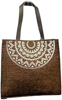 Vintage Women Geometric Print Large Capacity Tote Handbags Shoulder Bag