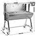 BBQ-Toro Mobiler Edelstahl Spanferkelgrill | Bis zu 60 kg | Rotisserie Grill Mit Motor, Spießbratengrill | Spießgrill für Schwein und Lamm, Schweinegrill mit Rollen, Elektrischer Grillspieß