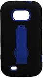 MyBat Asmyna Symbiosis Stand Protector Cover ZTE N800 Awe - Retail Packaging - Blue/Black
