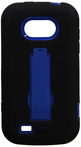 MyBat Asmyna Symbiosis Stand Protector Cover ZTE N800 Awe - Retail Packaging - Blue/Black