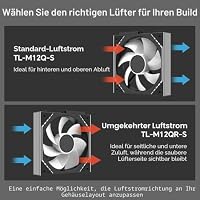 Thermalright TL-M12QR-S X3 120mm Reverse ARGB PWM Lüfter Schwarz, 3er-Pack – Ansicht 7