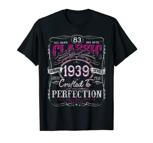 Vintage 1939 Limited Edition Camiseta 83 Year old 83rd Birthday Camiseta