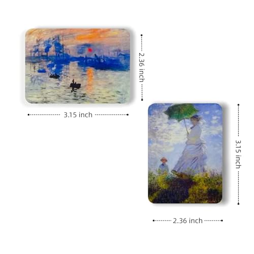 Imanes decorativos artísticos para refrigerador, pack 4 grandes miniatura 2