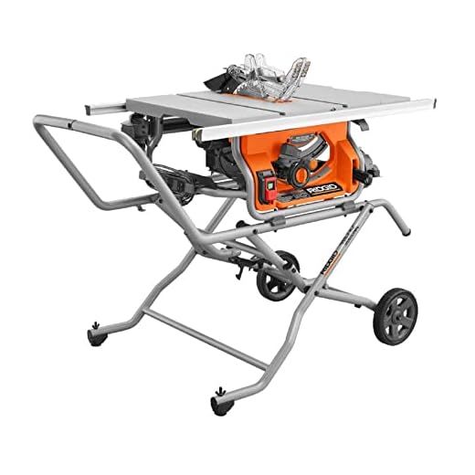 RIDGID 15 Amp 10 in. Portable Pro Jobsite Table Saw with Stand (Renewed)