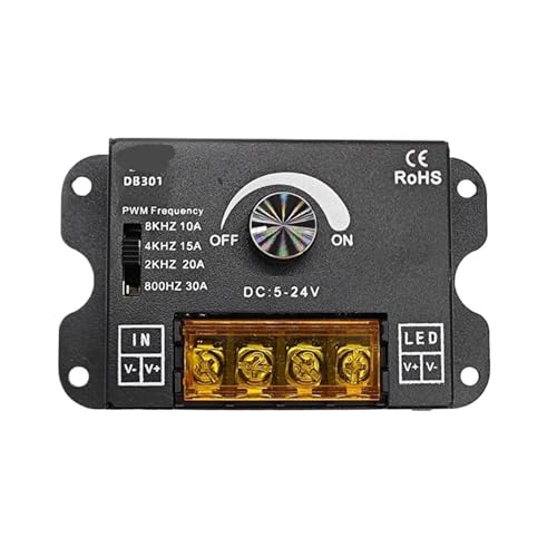 Variateur PWM contrôleur LED 30A pour stopper le scintillement des bandes de 5V 12V 24V