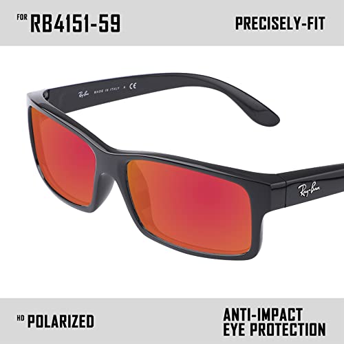 Image of Polarized Replacement Lenses for Ray-Ban RB4151 59mm Sunglass