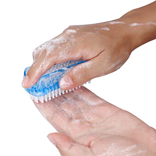 Nail Brush Two Sided Hand Fingernail Scrub Brushes Soft Stiff Bristles Scrubber Nails Toes Cleaning Brush For Men Women Kids,4 Pcs #TOP2