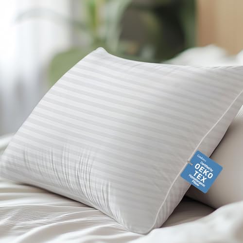 Cotelovo Hypoallergenic Soft Down Alternative Filling with Cotton Shell Hotel Quality Pillow, Breathable, Ideal for Side, Back and Stomach Sleeper, Oeko-TEX Certified Queen Size Set of 1