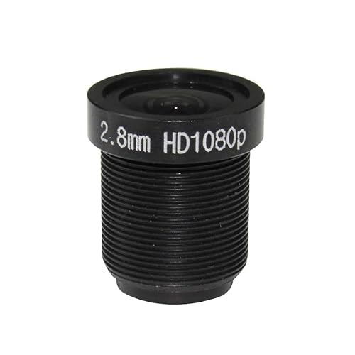 LOIUHBYTGCS HD 1080P M12 lens 2.8mm pixel aperture F1.8,1/2.7“(650nm IR Filter)