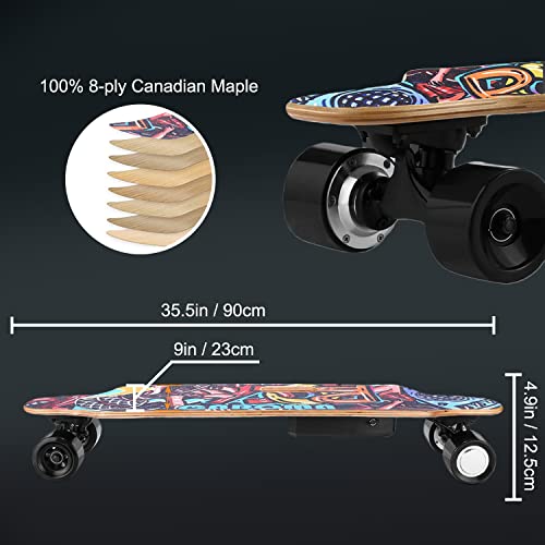 Caroma Electric Skateboard With Wireless Remote, 700W Dual Motor, 15Mph Top Speed, 10-12 Miles Range, 8 Layer Maple, Load Up To 220Lbs, 36" Electric Skateboard For Teens Adults (#2) #TOP5