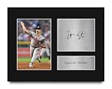 HWC Trading Spencer Strider Atlanta Braves Gifts Printed Signed Autograph Picture for Baseball Memorabilia Fans - US Letter (ID-008930)