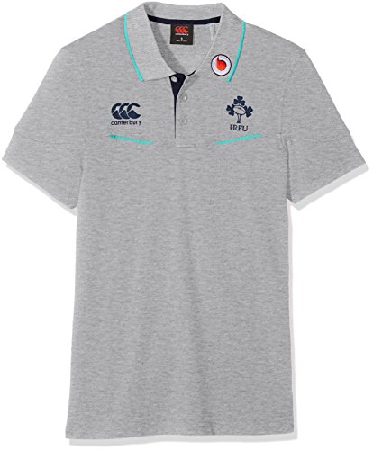 Image of Canterbury Men's Ireland Cotton Training Polo Shirt - Classic Marl, Small