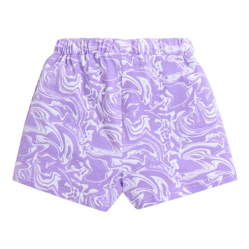 Image of Hopscotch Girls Cotton Short Set In Lilac Color