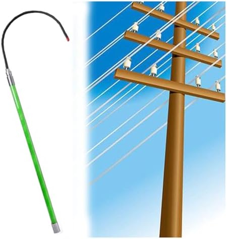 Lightweight Emergency Rescue Hook for Aerial Work, Electric Vehicle Recovery, Construction Sites – 300 cm/118in Life-Saving Pull Tool (Yellow)