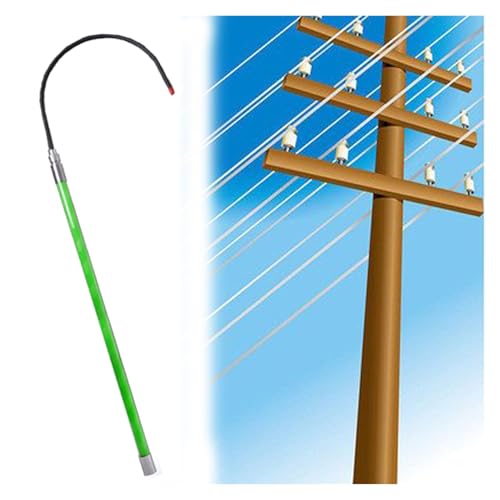 Image of Lightweight Rescue Hook for Aerial Work, 300cm Life-Saving Pull Tool for Electric Vehicles & Construction Sites, Emergency Protective Equipment (Yellow)