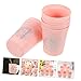 Anneome 6pcs Reusable Stacking Cups Lids for Party Plastic Drinking Cups Decorative Disco Ball Pattern Party Favors Multi-use Juice