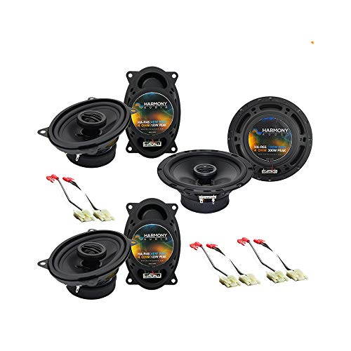 Harmony Audio Bundle Compatible with 1988-1994 Chevy Suburban HA-R46 HA-R65 New Factory Speaker Replacement Upgrade Package with HA-724500 Replacement Harness