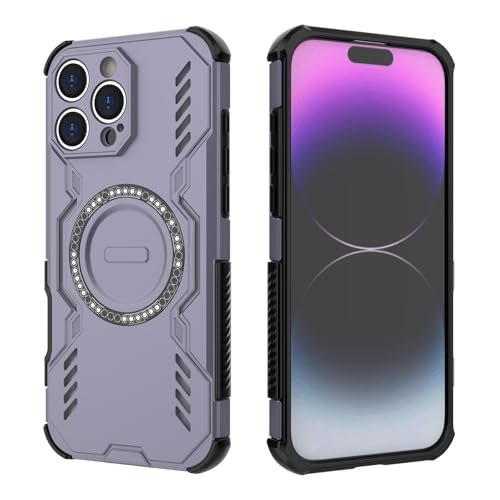 Coque rigide iPhone 17 Pro Max protégeant contre les chutes violet