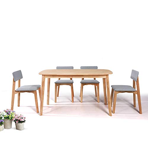 Woodshine Mid Century Modern Real Solid Wood Dining Table, Working Desk,47 Inch,Natural… #TOP5