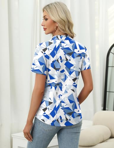 Image of LOMON Womens Golf Polo Shirts Summer Short Sleeve 1 /4 Zip Tops Moisture Wicking Casual Tennis Activewear with Pockets