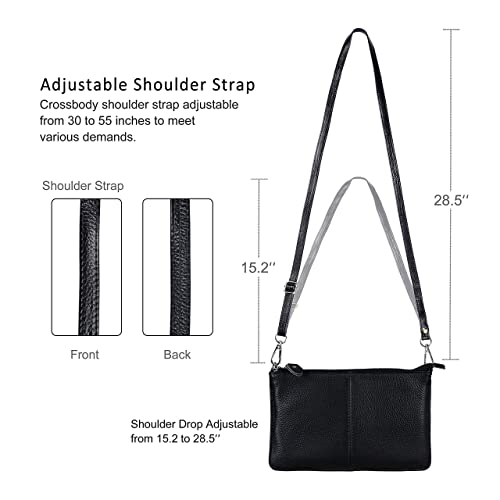 Befen Black Small Wristlet Crossbody Clutch Purse + Black Wristlet Clutch Wallet For Women thumb #5