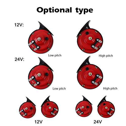 Btuty Remontando buzina de dois tons de automóvel e motocicleta Buzina de caracol pequeno buzina de