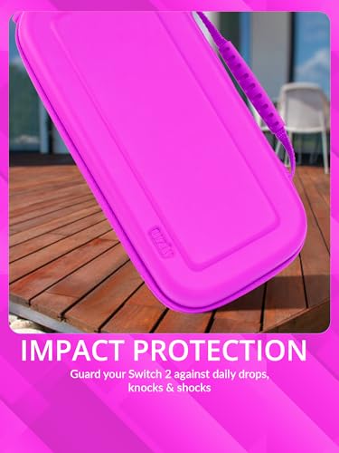 Image of Orzly Case Compatible with Nintendo Switch 2 - Protective Travel Carry Case with Screen Padding, Game Card & microSD Slots, Zipped & Open Pockets for Accessories - 7.9 inch Gift Boxed