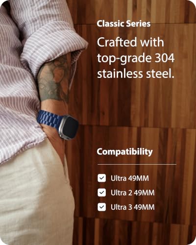Image of Fullmosa Metal Band with Case for Apple Watch 49mm Ultra 3 2 1