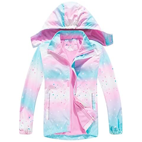 CAMLAKEE Girls Waterproof Fleece Jacket for Kids Cover
