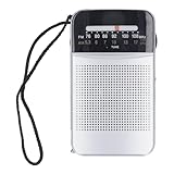 Tragbares Pocket Radio AM FM Shortwave Receiver, 2 AA -Batterie -Transistor -Radio mit Großer Reichweite für Innen-, Außen-, Notkonsum -Nutzung