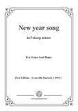 Bantock-Folksong,New year song(Haru-no-uta),in f sharp minor,for Voice and Piano
