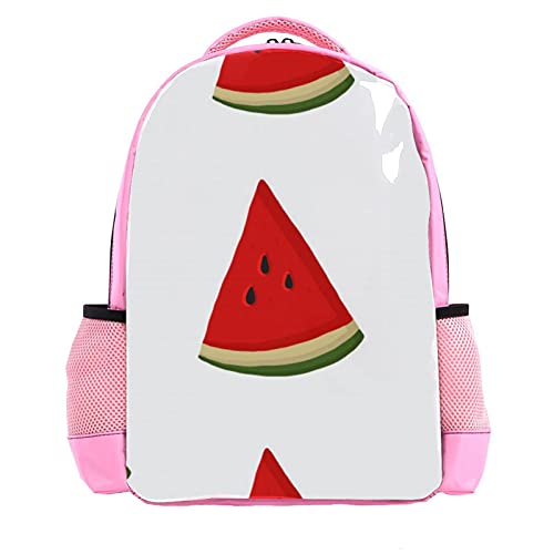 Sac à dos garçon imprimé fruit pastèque vert rouge cartable léger