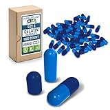 PurecapsUSA - Size 0 Fillable Dark Blue/Light Blue Empty Gelatin Capsules (1,000 Joined Capsules)