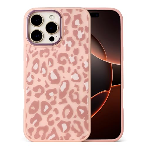 ZHEGAILIAN for iPhone 16 Pro Case, Compatible with Magsafe, Military-Grade Protection, All-Around Shockproof Corners, Cheetah Print Leopard Case for iPhone 16 Pro - Pink by ZHEGAILIAN - Used condition - US$9.07