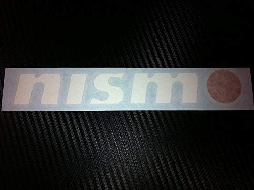 1 Piece Auto Car Vinyl Racing Decal Sticker for Nismo (New) White/red Size 7