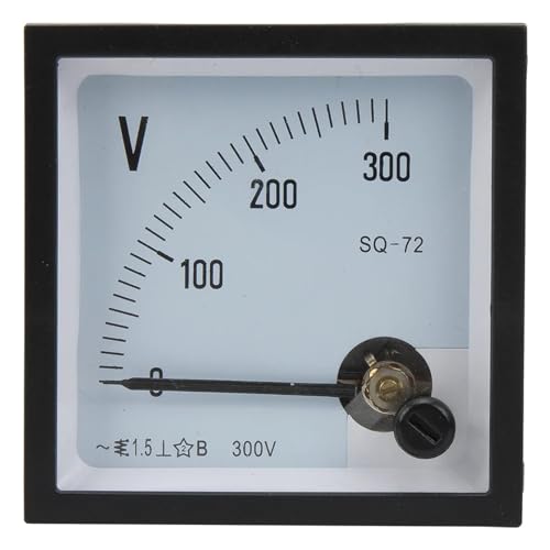 Voltmètre analogique cadran aiguille SQ-72 mesure tension alternative AC 300V