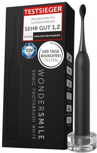 WonderSmile Schallzahnbürste Pro Ultimate Black – Testsieger 2026* – IPX8
