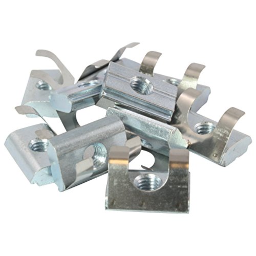 Écrou escamotable M8 rainure 10 type B acier ressort guidage - 2
